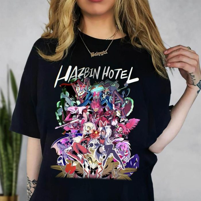 Alastor hazbin hotel shirt, Hazbin hotel characters shirt, hazbin hotel cartoon merch, hazbin hotel tshirt 1