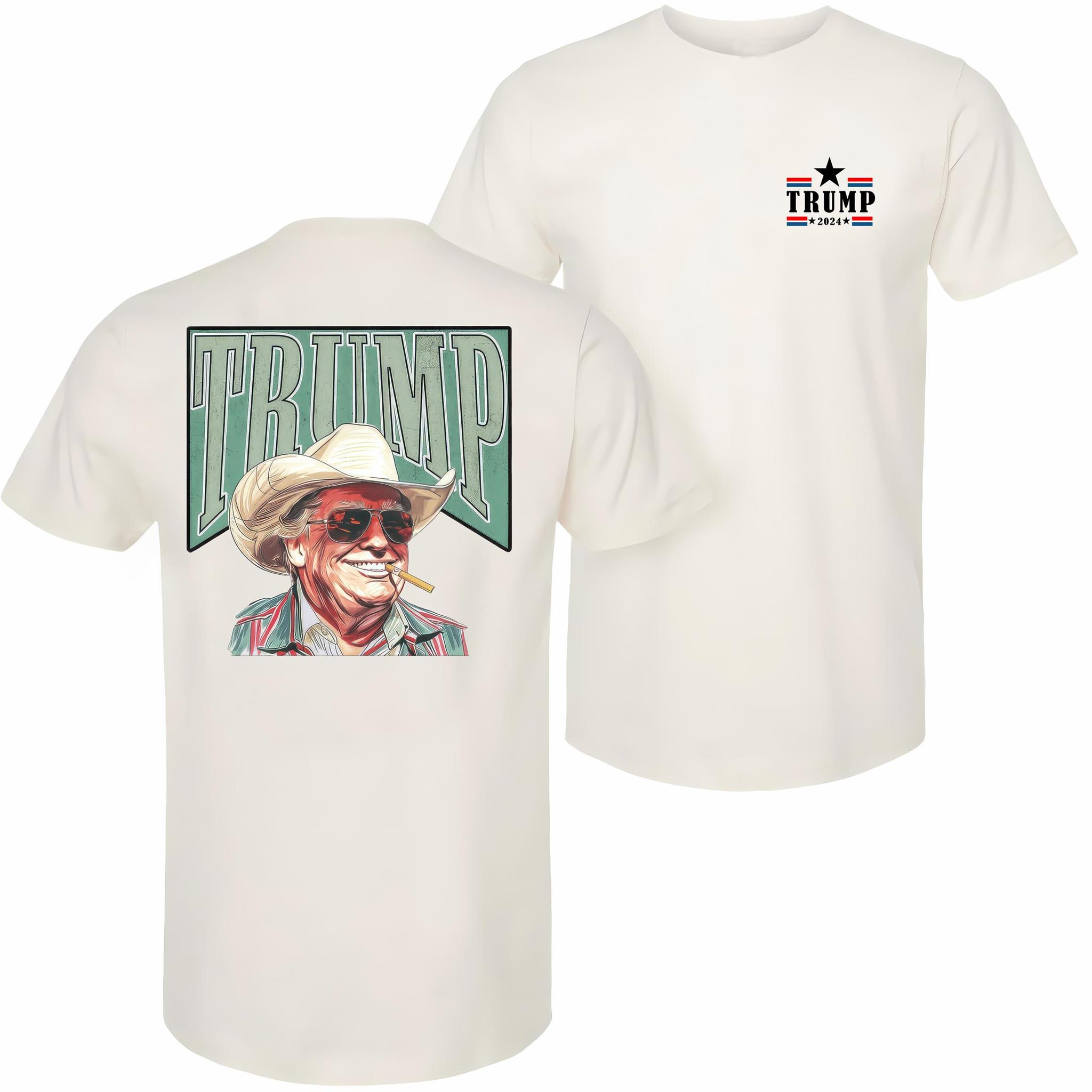 Cowboy Western Make America Great Trump Daddy T-shirt - 2 Side - Unisex And Inclusive - Multiple Style Options - Celebrity Style - Multiple Colorways - Full Size Range